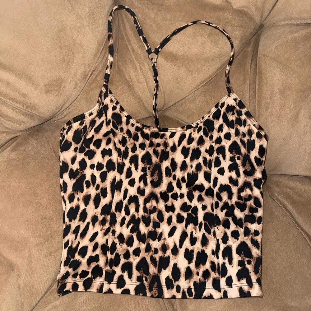 Victoria's Secret Leopard Print Workout Top
